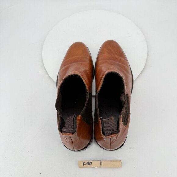 Maison Forte Men Size 11M Brown leather Side Elastic Chelsea Boot - Picture 9 of 12